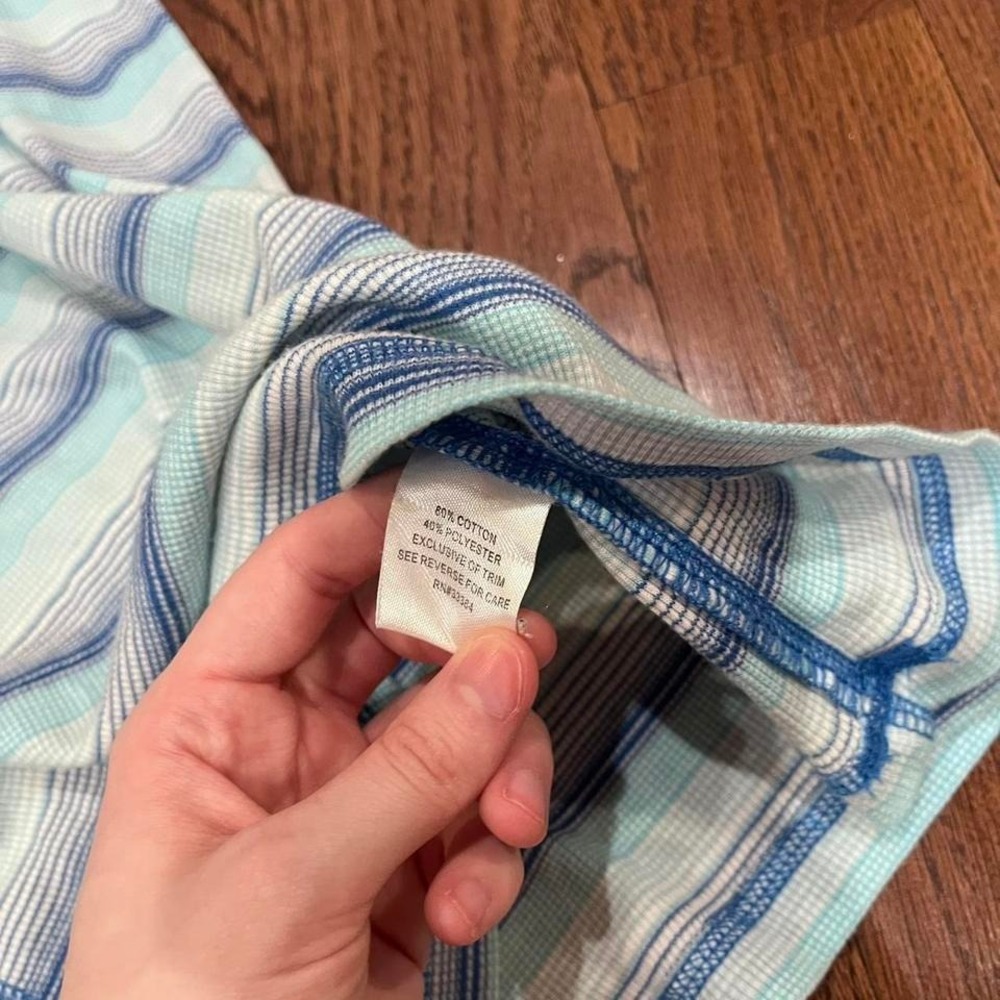 🧁y2k blue striped tank large - Picture 7 of 8